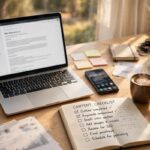 FTC affiliate disclosure requirements 2026 explained on a creator desk with a blog draft and checklist