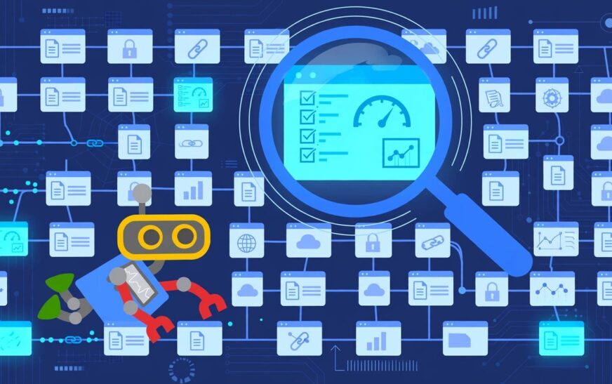 Googlebot crawling a large website with thousands of pages, illustrating how to fix crawl budget issues on large websites